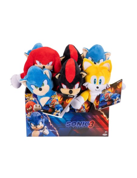 Set 8 Peluche Sonic 3 Movie 23 cm – Modelli Assortiti da Collezione JAK424674-IMB Jakks Pacific | Futurartshop.com