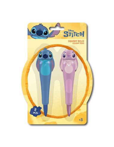 Set 2 Penne Squishy Stitch e Angel – Ufficiale Disney CER2700002053 Cerdà | Futurartshop.com