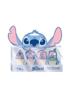 Stitch 4 Mini Highlighters “Food” – Official Disney Set CER2700002034 Cerdà | Futurartshop.com