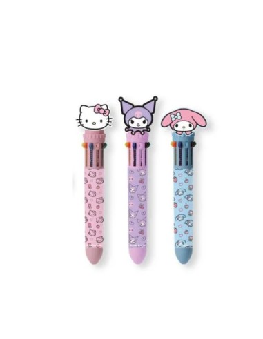 HELLO KITTY & Friends 10-Color Ballpoint Pen – Sanrio CER2700001736 Cerdà | Futurartshop.com