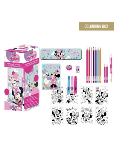Cubo Cancelleria MINNIE – Set Accessori Scuola Disney CER2700001788 Cerdà | Futurartshop.com