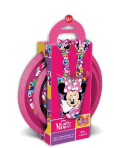Minnie pappa set 5 pieces Plates glass and cutlery DIM74400 Stor | Futurartshop.com