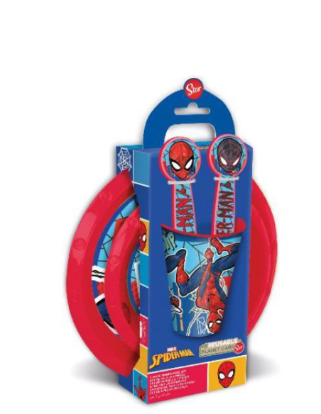 Spider-Man Set: 5 Piece Plate, Cutlery and Glass Set DIM74700 Stor | Futurartshop.com