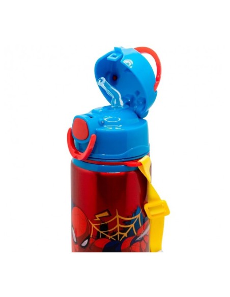 SPIDERMAN Aluminum Pop-Up Bottle 730ml – With Strap Marvel EOL83558 Stor | Futurartshop.com
