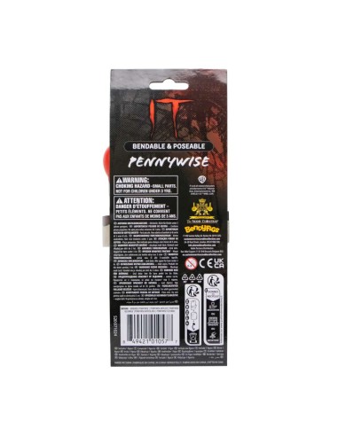 PENNYWISE BendyFigs – IT Horror Figure by Noble Collection 18 cm COS01057 The Noble Collection | Futurartshop.com