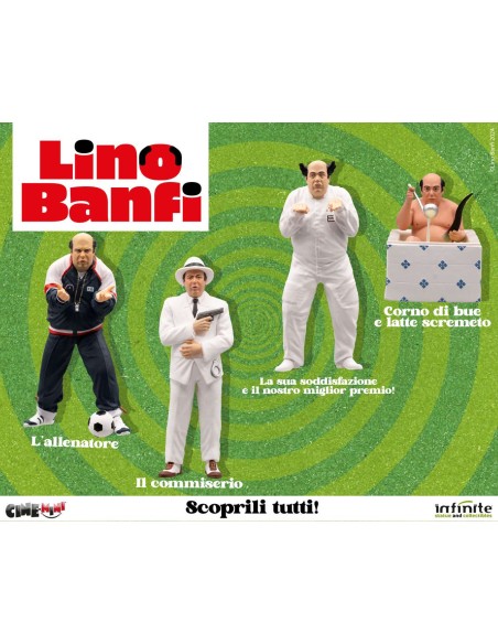 LINO BANFI Cinemini PVC – L’Allenatore nel Pallone da Collezione COS43123 infinite statue | Futurartshop.com