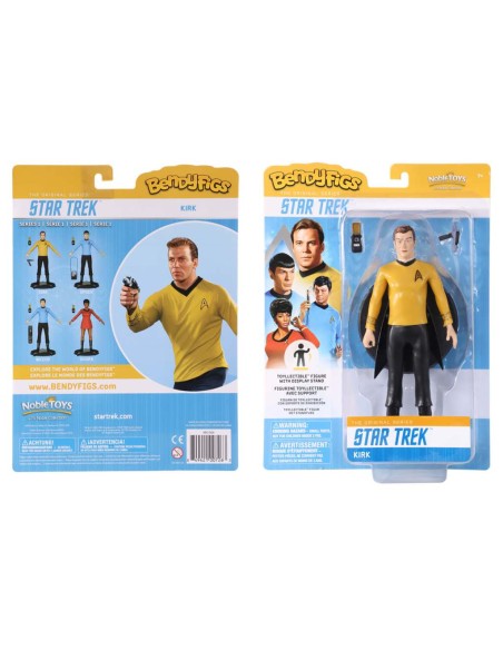 STAR TREK – Captain Kirk BendyFigs Figure – Official Collectible COSNN1504 infinite statue | Futurartshop.com