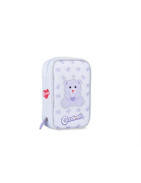 COCCOLOTTI 1-Zip Pencil Case Lilac – Complete School Set LAGCLT00022-2 Colourbook | Futurartshop.com