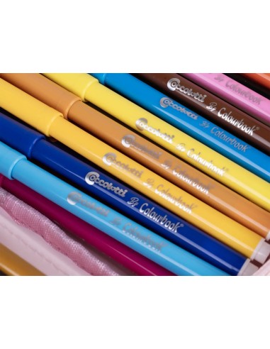 COCCOLOTTI 1-Zip Pencil Case Lilac – Complete School Set LAGCLT00022-2 Colourbook | Futurartshop.com