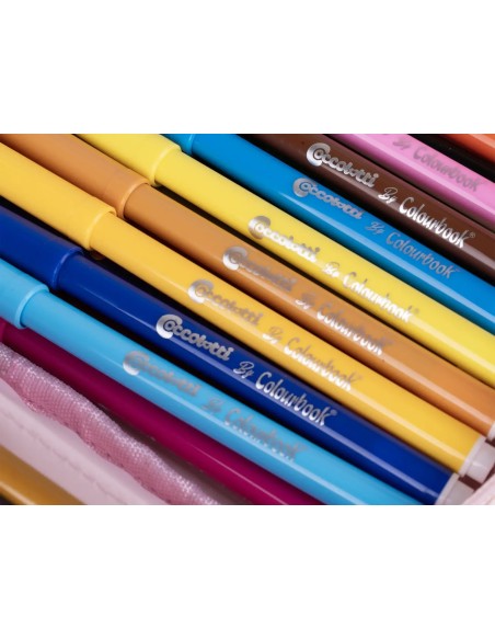 COCCOLOTTI 1-Zip Pencil Case Lilac – Complete School Set LAGCLT00022-2 Colourbook | Futurartshop.com