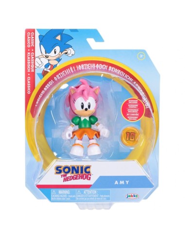 Amy 10 cm con Moneta Oro – Personaggio Articolato Sonic JAK42979-2 Jakks Pacific | Futurartshop.com