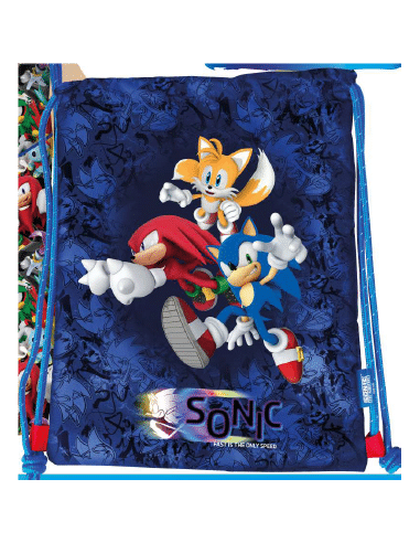 Sonic Blue Gym Bag – Official Lightweight Backpack CRG238059 CR Group | Futurartshop.com