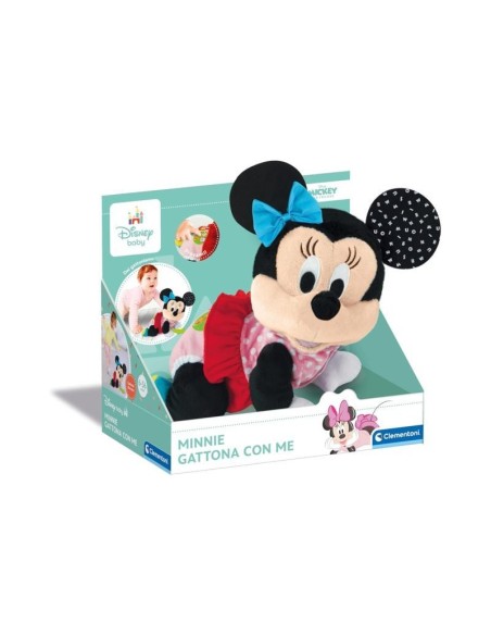 Disney Baby Minnie Gattona Con Me – Peluche Interattivo CLE17992 Clementoni | Futurartshop.com