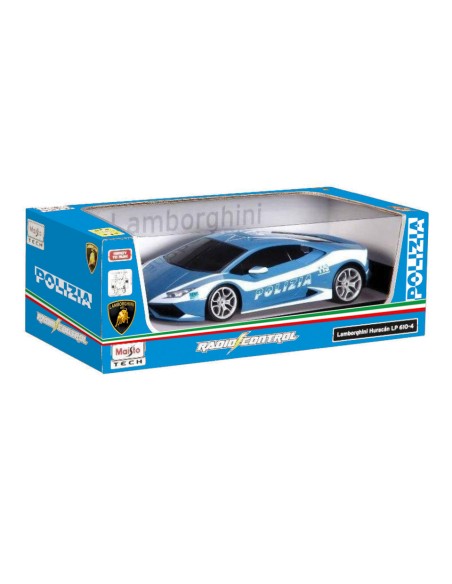 Lamborghini Huracán Police RC Car 1:14 Scale BUR81271 Burago | Futurartshop.com