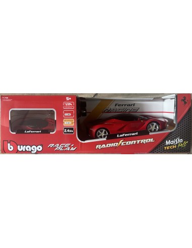 Set LaFerrari: RC 1:24 + Modellino Die-Cast 1:43 BUR81599 Burago | Futurartshop.com