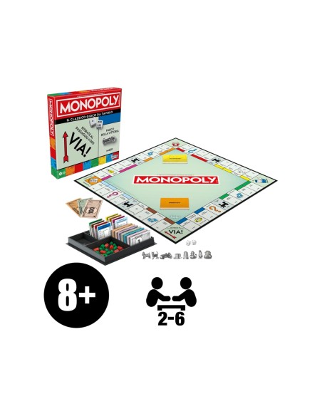 Monopoly Classico Refresh – Gioco da Tavolo Hasbro AGRG00091031 Hasbro | Futurartshop.com