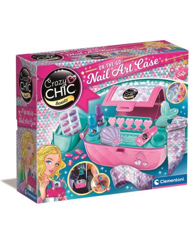 Crazy Chic On the Go – Valigetta Nail Art per Bambina CLE18206 Clementoni | Futurartshop.com