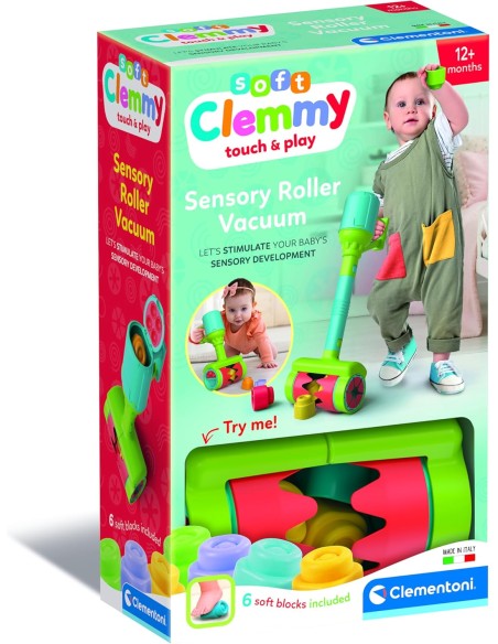 Aspirapolvere Sensoriale a Rullo – Gioco di Imitazione Bimbi CLE17975 Clementoni | Futurartshop.com