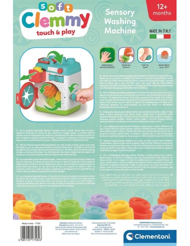 Sensory Washing Machine – Pretend Play Toy for Kids CLE17582 Clementoni | Futurartshop.com
