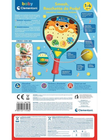 Racchetta Padel Smash – Gioco Sportivo per Bambini CLE17548 Clementoni | Futurartshop.com