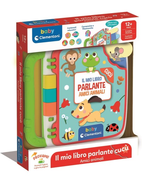Il Mio Libro Parlante Cucù – Amici Animali per Bambini CLE17550 Clementoni | Futurartshop.com