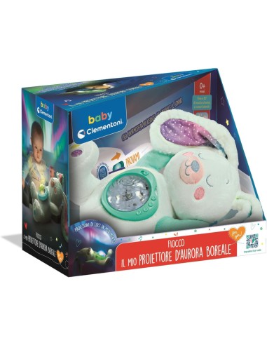 Fiocco Peluche Proiettore Aurora Boreale – Luce Notturna per Bambini CLE17588 Clementoni | Futurartshop.com