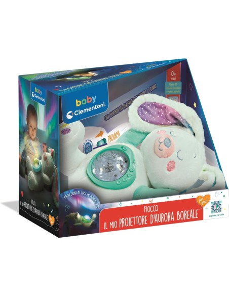 Fiocco Peluche Proiettore Aurora Boreale – Luce Notturna per Bambini CLE17588 Clementoni | Futurartshop.com