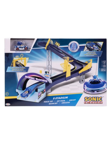 Pista Sonic E-Stadium con Veicolo Die-Cast in Scala 1:64 JAK429774 Jakks Pacific | Futurartshop.com