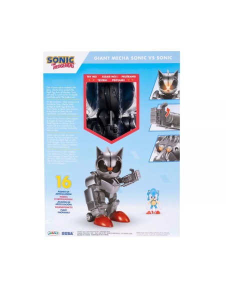 Sonic The Hedgehog Mecha + Sonic Figure – Character Set JAK429844 Jakks Pacific | Futurartshop.com