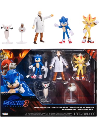 Sonic The Hedgehog 3 Movie – Set 5 Mini Figure 6,5 cm JAK425814 Jakks Pacific | Futurartshop.com