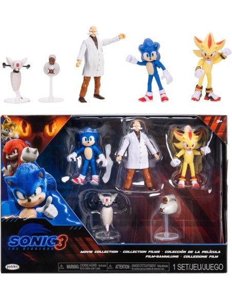 Sonic The Hedgehog 3 Movie – Set 5 Mini Figure 6,5 cm JAK425814 Jakks Pacific | Futurartshop.com