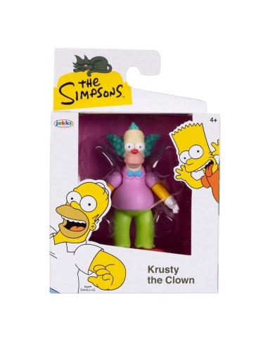 The Simpsons Krusty the Clown – 6,5 cm Collectible Action Figure JAK17534I Jakks Pacific | Futurartshop.com