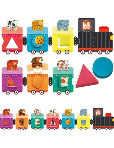 Trenino delle Forme e dei Colori – Gioco Educativo per Bambini HEAIT61107 Headu | Futurartshop.com