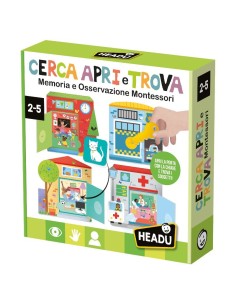 Cerca Apri e Trova Montessori – Gioco Educativo Prescolare HEAIT57168 Headu | Futurartshop.com