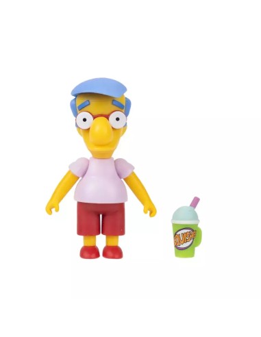 The Simpsons Milhouse con Squishee – Action Figure Collezione 6,5 cm JAK17668I Jakks Pacific | Futurartshop.com