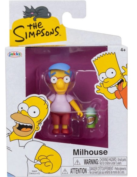 The Simpsons Milhouse con Squishee – Action Figure Collezione 6,5 cm JAK17668I Jakks Pacific | Futurartshop.com