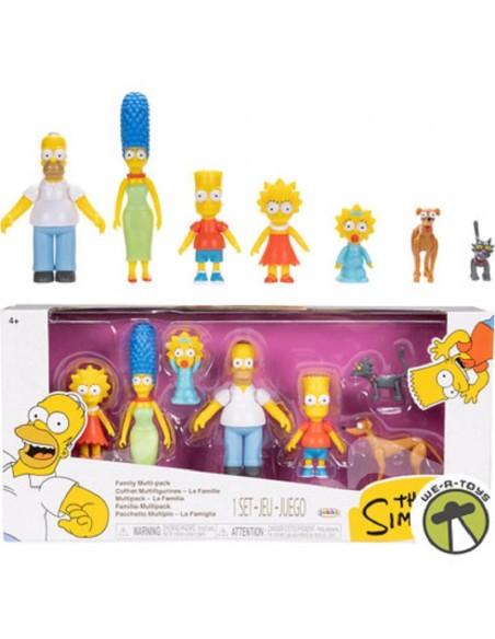 The Simpsons Famiglia – Set Collezione 7 Personaggi Action Figure JAK175394 Jakks Pacific | Futurartshop.com