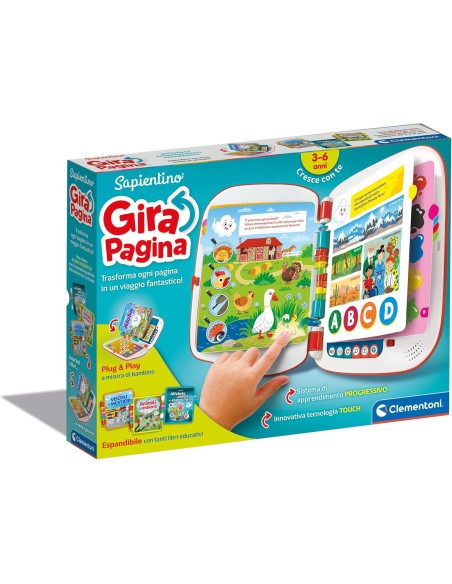 Sapientino Gira la Pagina Clementoni – Libro Interattivo Educativo Bambini CLE16430 Clementoni | Futurartshop.com