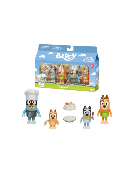Bluey Confezione 4 Personaggi Pavlova + 1 Accessorio ROC21739717 Moose | Futurartshop.com