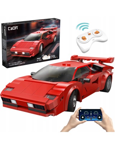 CaDA Red Shadow Racing Car 328 PCS – RC Car 1:20 PROC51085W Cada | Futurartshop.com