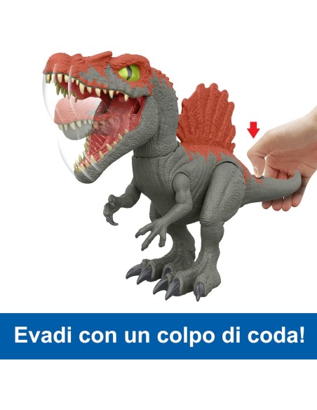 Jurassic World Dinosauro Spinosaurus Distruggi Gabbie GEBHTP71 Mattel | Futurartshop.com