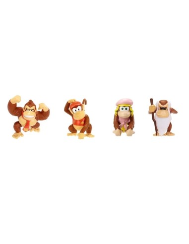 Donkey Kong – 4‑Pack Collectible Figures by Nintendo JAK431174 Jakks Pacific | Futurartshop.com