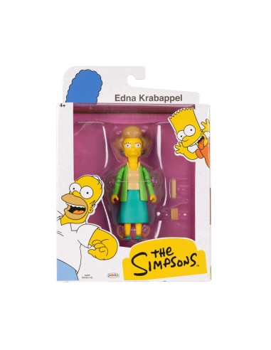 The Simpsons Edna Krabappel – 13 cm Collectible Action Figure JAK19763I Jakks Pacific | Futurartshop.com