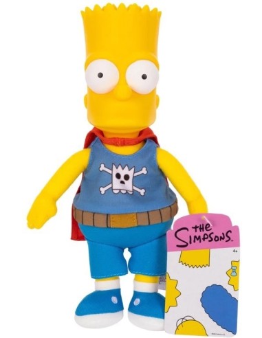 The Simpsons Peluche Daredevil Bart 25 cm – Collezione Basic JAK19772I Jakks Pacific | Futurartshop.com