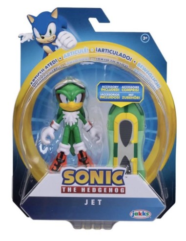 Sonic Jet 10 cm con Accessorio – Personaggio Articolato JAK41684I Jakks Pacific | Futurartshop.com