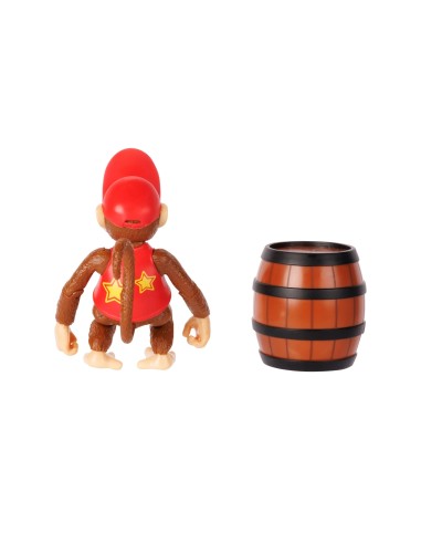 Nintendo Diddy Kong 10 cm con Barile – Action Figure JAK432964 Jakks Pacific | Futurartshop.com