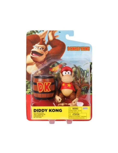Nintendo Diddy Kong 4 Inch with Barrel – Action Figure JAK432964 Jakks Pacific | Futurartshop.com