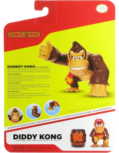 Nintendo Donkey Kong 4 Inch with Bananas – Action Figure JAK432954 Jakks Pacific | Futurartshop.com