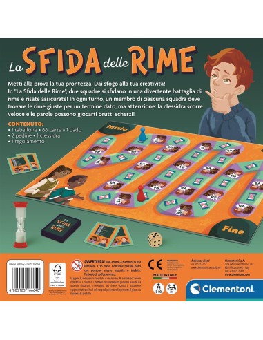 The Rhyme Challenge – Educational Language Game ITA CLE16664 Clementoni | Futurartshop.com