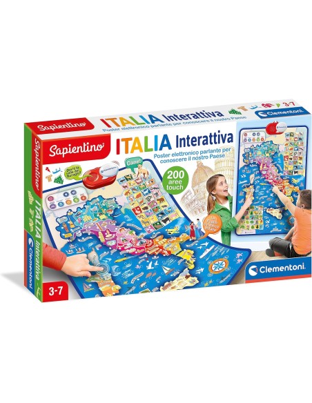 Sapientino Italia Interattivo – Mappa Parlante Educativa CLE16445 Clementoni | Futurartshop.com
